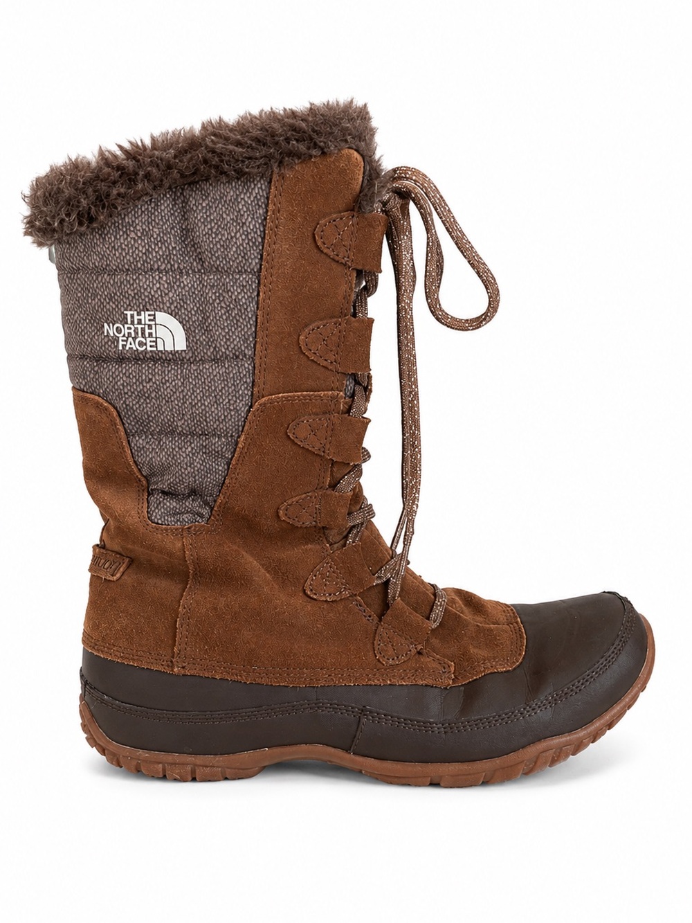 The North Face Nuptse Purna Waterproof Insulated Winter Boots Brown Size 9.5